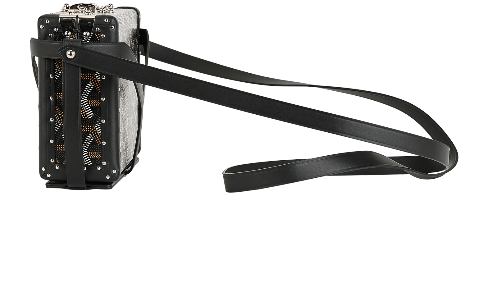 Goyard Minaudiere Trunk, &pound;3,500, Handbags, Black, Canvas, Bottom view